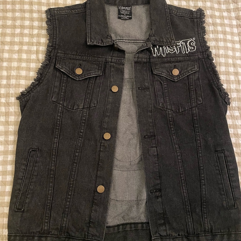 FIEND CLUB Black Denim Misfits Vest